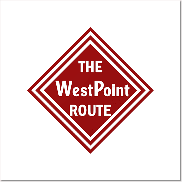 The West Point Route Wall Art by Railway Tees For All